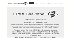 Desktop Screenshot of lpaabasketball.com