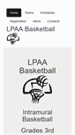 Mobile Screenshot of lpaabasketball.com